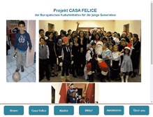 Tablet Screenshot of casa-felice.org